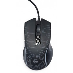 Mysz gamingowa z podświetleniem RGB, USB czarna