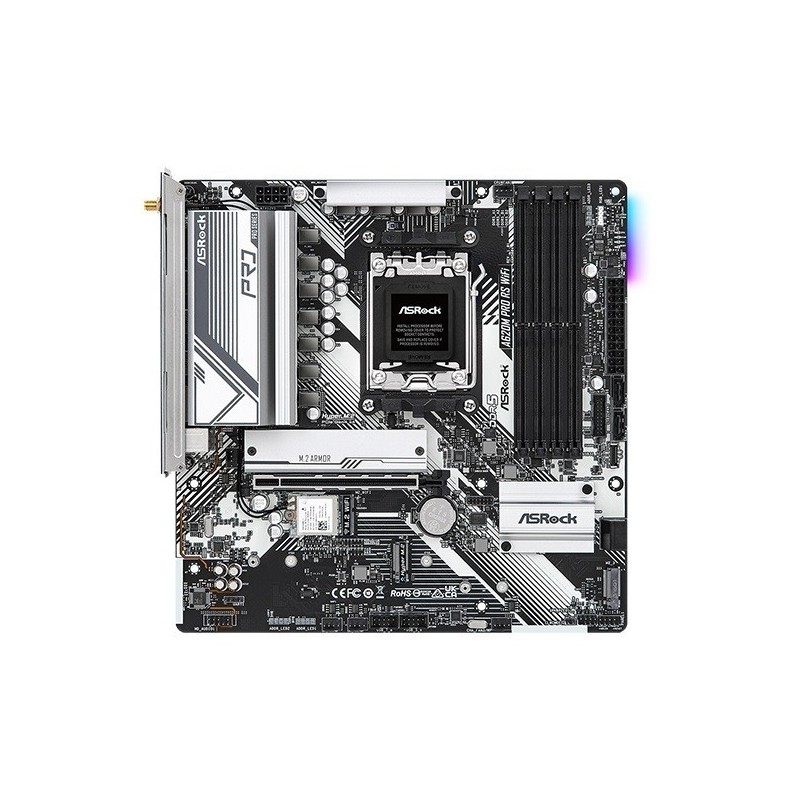 Płyta główna A620M PRO RS WIFI AM5 4DDR5 HDMI/DP M.2 mATX 