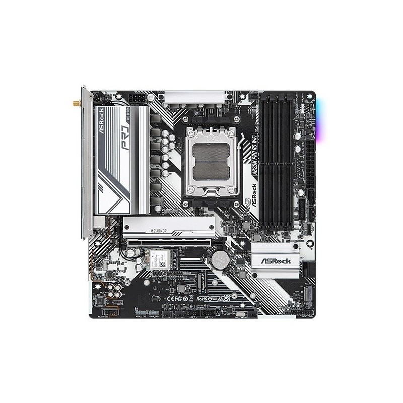Płyta główna A620M PRO RS WIFI AM5 4DDR5 HDMI/DP M.2 mATX 
