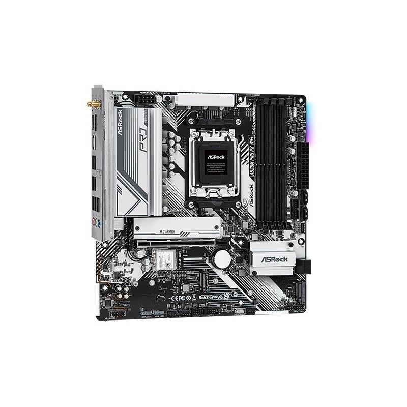 Płyta główna A620M PRO RS WIFI AM5 4DDR5 HDMI/DP M.2 mATX 