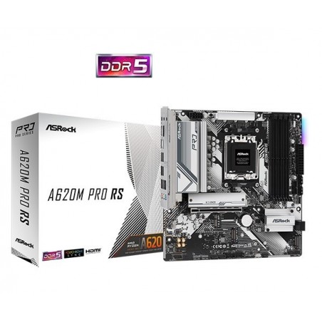 Płyta główna A620M PRO RS AM5 4DDR5 HDMI/DP M.2 mATX Płyta główna A620M PRO RS AM5 4DDR5 HDMI/DP M.2 mATX