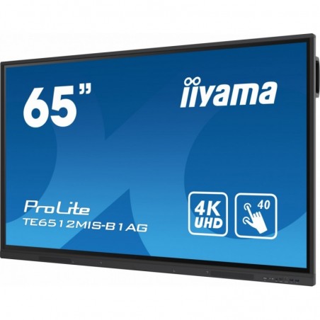 Monitor 65 cali ProLite TE6512MIS-B3AG 40pkt,IPS,4K,24/7, 7H,WiFi,VGA,HDMI,USB-c,Bluetooth,metal,8ms,Vesa,2x16W Monitor 65 cali ProLite TE6512MIS-B3AG 40pkt,IPS,4K,24/7, 7H,WiFi,VGA,HDMI,USB-c,Bluetooth,metal,8ms,Vesa,2x16W