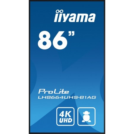 Monitor 85.6 cala ProLite LH8664UHS-B1AG,24/7,IPS,ANDROID.11,4K Monitor 85.6 cala ProLite LH8664UHS-B1AG,24/7,IPS,ANDROID.11,4K