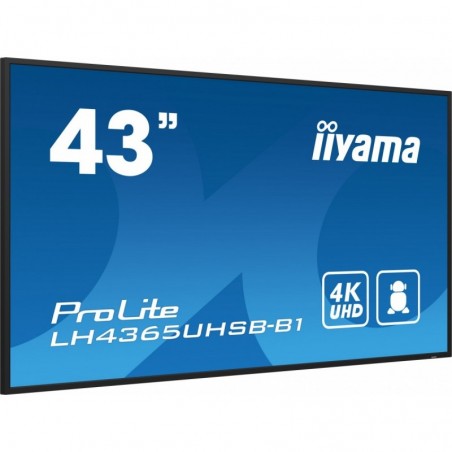 Monitor 43 cale LH4365UHSB-B1 24/7, IPS, ANDROID 11, 4K, 800cd, iiSignage2, SDM, 2x HDMI, DP, 2x USB,2x 10W, RJ45, WiFi, 4/32GB, Monitor 43 cale LH4365UHSB-B1 24/7, IPS, ANDROID 11, 4K, 800cd, iiSignage2, SDM, 2x HDMI, DP, 2x USB,2x 10W, RJ45, WiFi, 4/32GB,