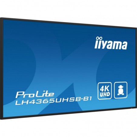 Monitor 43 cale LH4365UHSB-B1 24/7, IPS, ANDROID 11, 4K, 800cd, iiSignage2, SDM, 2x HDMI, DP, 2x USB,2x 10W, RJ45, WiFi, 4/32GB, Monitor 43 cale LH4365UHSB-B1 24/7, IPS, ANDROID 11, 4K, 800cd, iiSignage2, SDM, 2x HDMI, DP, 2x USB,2x 10W, RJ45, WiFi, 4/32GB,