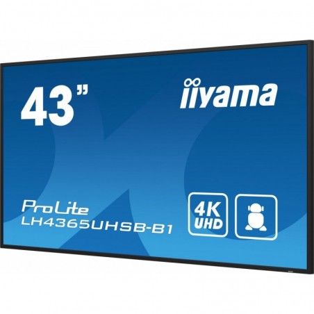 Monitor 43 cale LH4365UHSB-B1 24/7, IPS, ANDROID 11, 4K, 800cd, iiSignage2, SDM, 2x HDMI, DP, 2x USB,2x 10W, RJ45, WiFi, 4/32GB, Monitor 43 cale LH4365UHSB-B1 24/7, IPS, ANDROID 11, 4K, 800cd, iiSignage2, SDM, 2x HDMI, DP, 2x USB,2x 10W, RJ45, WiFi, 4/32GB,