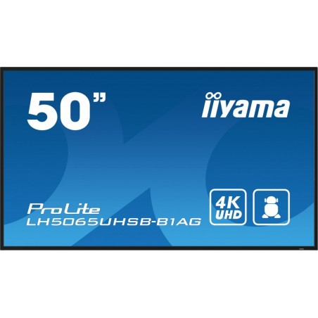 Monitor 50 cali LH5065UHSB-B1 AG, 24/7, VA, ANDROID 11, 4K, 800cd, iiSignage2, SDM, 2x HDMI, DP, 2x USB,2x 10W, RJ45, WiFi, 4/32 Monitor 50 cali LH5065UHSB-B1 AG, 24/7, VA, ANDROID 11, 4K, 800cd, iiSignage2, SDM, 2x HDMI, DP, 2x USB,2x 10W, RJ45, WiFi, 4/32