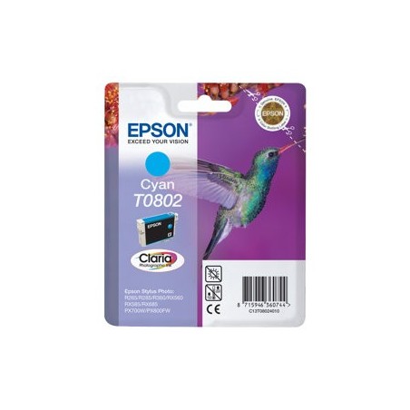 EPSON C13T08024011 Tusz Epson T0802 cyan Stylus photo R265/285/360,RX560/585/685