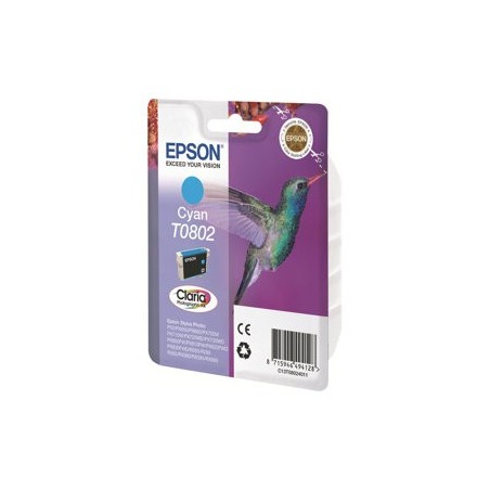 EPSON C13T08024011 Tusz Epson T0802 cyan Stylus photo R265/285/360,RX560/585/685