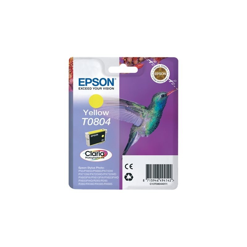 EPSON C13T08044011 Tusz Epson T0804 yellow Stylus photo R265/285/360,RX560/585/685
