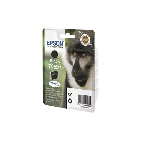 EPSON C13T08914011 Tusz Epson T0891 black DURABrite 5.8ml Stylus S20/SX100/SX105/SX200/SX205...