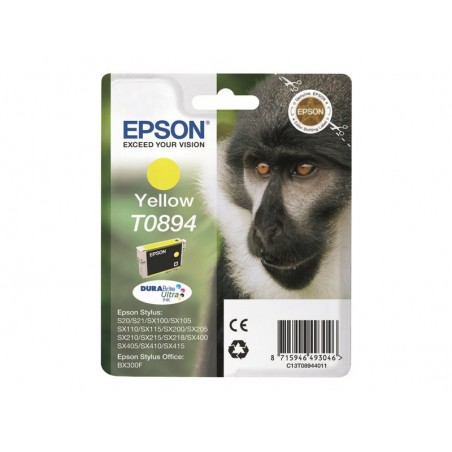 EPSON C13T08944011 Tusz Epson T0894 yellow DURABrite 3.5ml Stylus S20/SX100/SX105/SX200/SX20