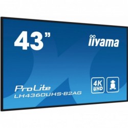Monitor 43 LH4360UHS-B2A 24/7, 500cd, 4K, VA, Wifi, 6.5ms, 3xHDMI, 2xUSBR, J45, RS-232C Monitor 43 LH4360UHS-B2A 24/7, 500cd, 4K, VA, Wifi, 6.5ms, 3xHDMI, 2xUSBR, J45, RS-232C