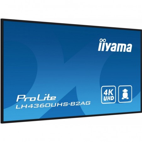 Monitor 43 LH4360UHS-B2A 24/7, 500cd, 4K, VA, Wifi, 6.5ms, 3xHDMI, 2xUSBR, J45, RS-232C Monitor 43 LH4360UHS-B2A 24/7, 500cd, 4K, VA, Wifi, 6.5ms, 3xHDMI, 2xUSBR, J45, RS-232C