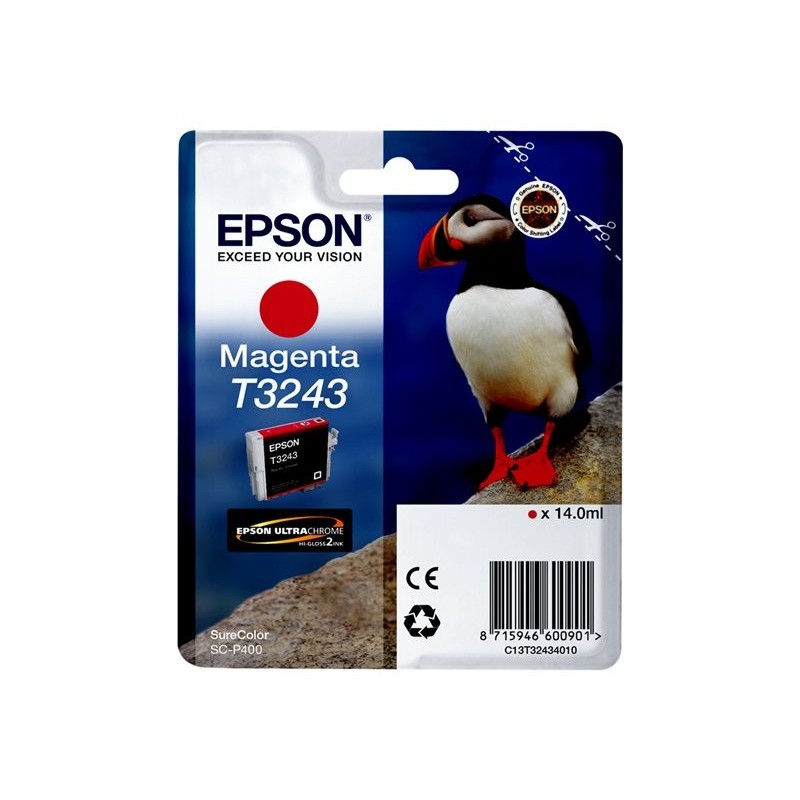 EPSON C13T32434010 Tusz Epson T3243 magenta 14,0 ml 980 str SureColor SC-P400