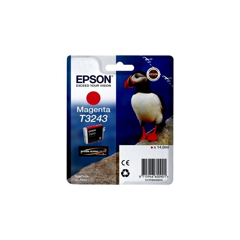 EPSON C13T32434010 Tusz Epson T3243 magenta 14,0 ml 980 str SureColor SC-P400