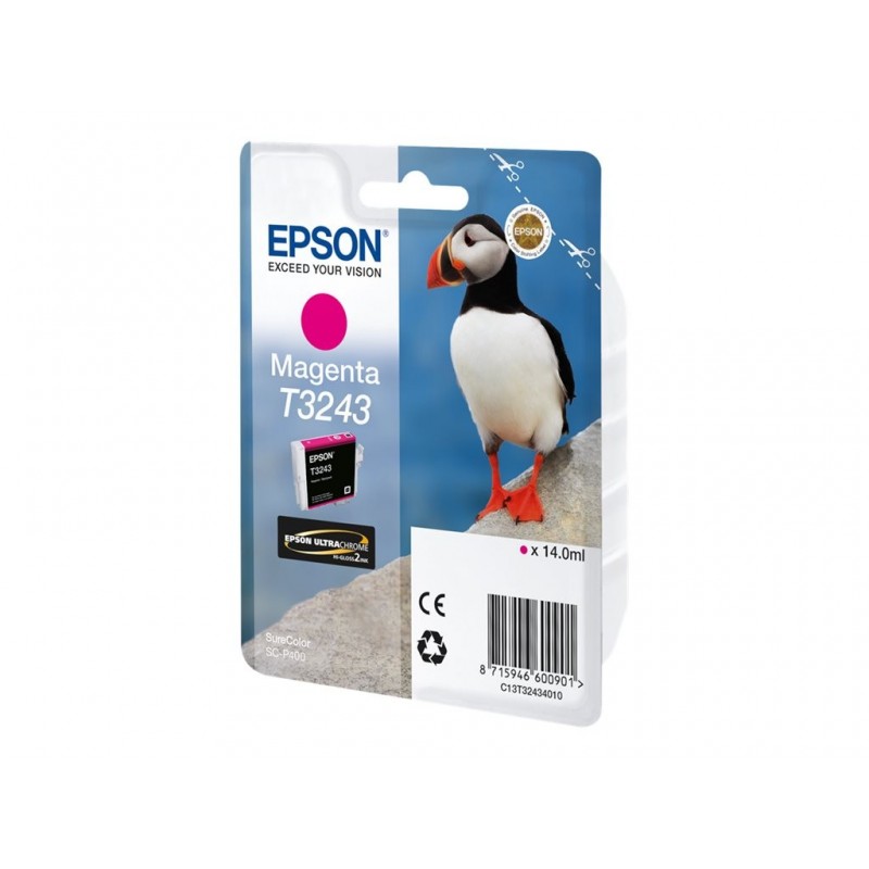 EPSON C13T32434010 Tusz Epson T3243 magenta 14,0 ml 980 str SureColor SC-P400