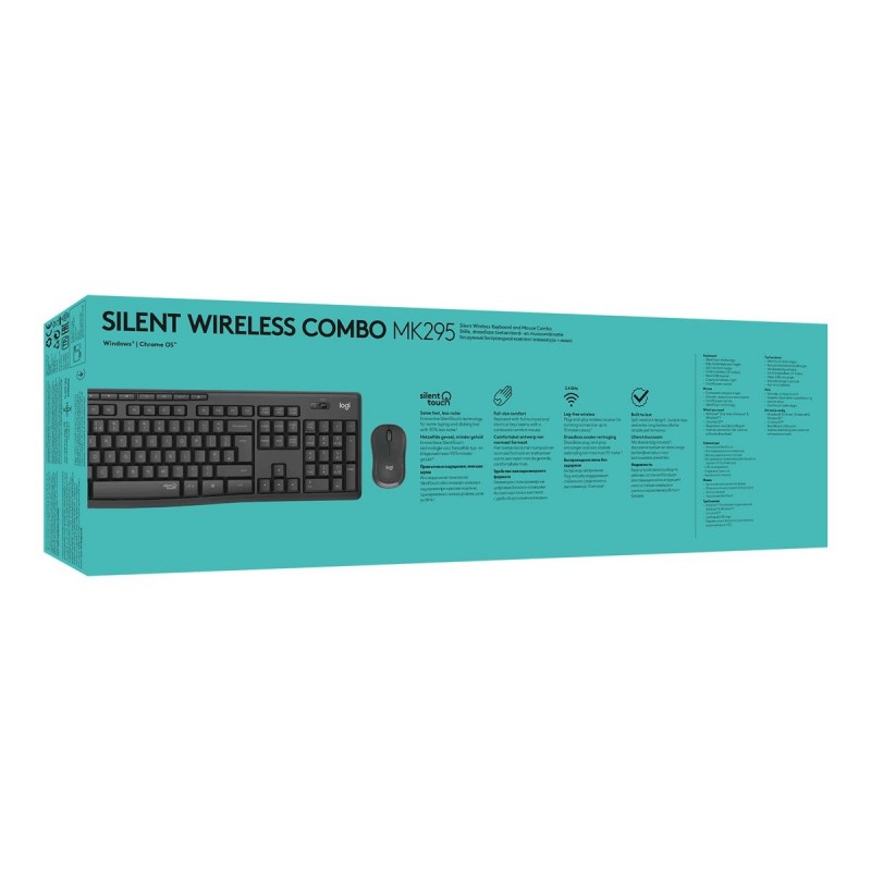 LOGITECH MK295 Silent Wireless Combo - GRAPHITE - HRV-SLV - INTNL