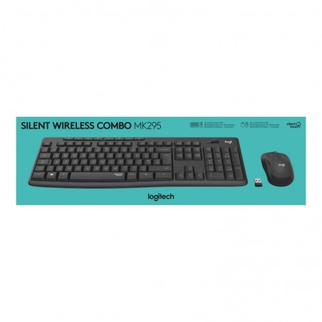 LOGITECH MK295 Silent Wireless Combo - GRAPHITE - HRV-SLV - INTNL