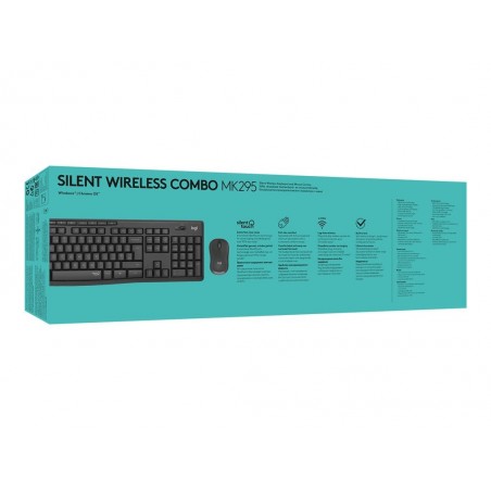 LOGITECH MK295 Silent Wireless Combo - GRAPHITE - HRV-SLV - INTNL