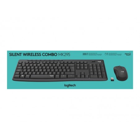 LOGITECH MK295 Silent Wireless Combo - GRAPHITE - HRV-SLV - INTNL