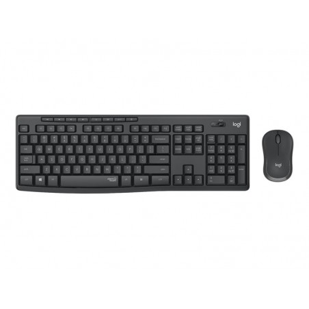 LOGITECH MK295 Silent Keyboard and mouse set wireless 2.4 GHz Nordic graphite (PAN)