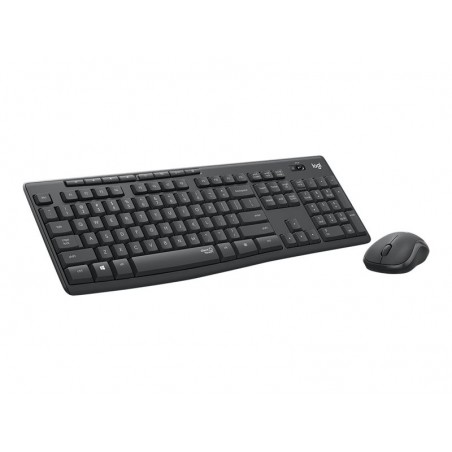 LOGITECH MK295 Silent Keyboard and mouse set wireless 2.4 GHz Nordic graphite (PAN)