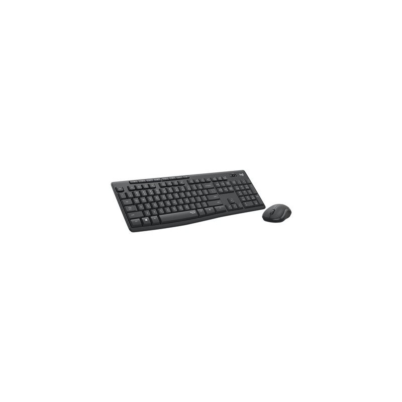 LOGITECH MK295 Silent Keyboard and mouse set wireless 2.4 GHz Nordic graphite (PAN)
