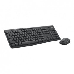 LOGITECH MK295 Silent Keyboard and mouse set wireless 2.4 GHz Nordic graphite (PAN)