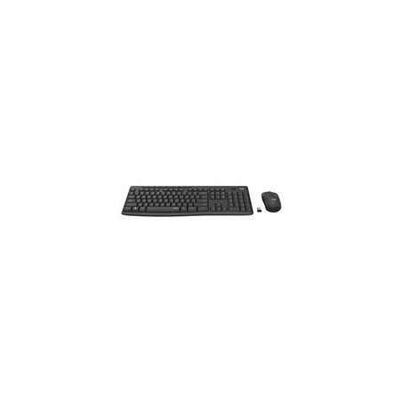 LOGITECH MK295 Silent Keyboard and mouse set wireless 2.4 GHz Nordic graphite (PAN)