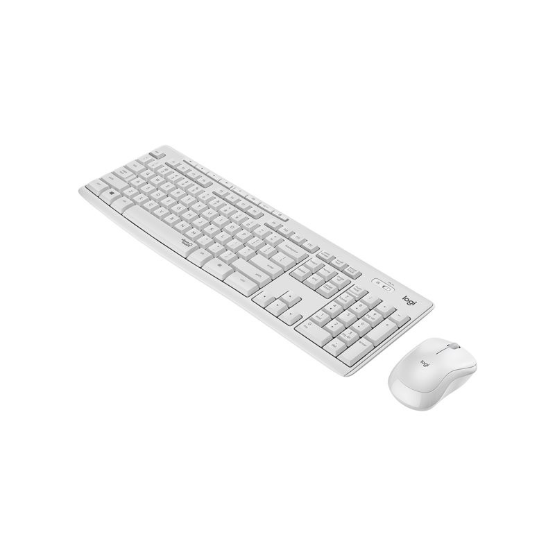 LOGITECH MK295 Silent Keyboard and mouse set wireless 2.4 GHz Nordic off white (PAN)