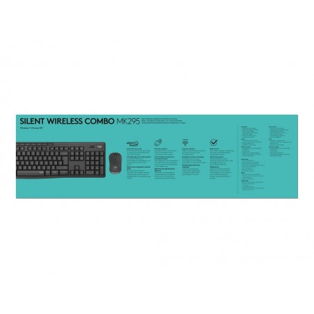 LOGITECH MK295 Silent Wireless Combo - GRAPHITE - ELL - MEDITER LOGITECH MK295 Silent Wireless Combo - GRAPHITE - ELL - MEDITER