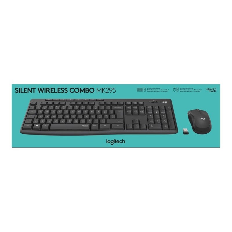LOGITECH MK295 Silent Wireless Combo - GRAPHITE - ELL - MEDITER LOGITECH MK295 Silent Wireless Combo - GRAPHITE - ELL - MEDITER