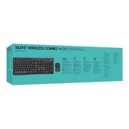 LOGITECH MK295 Silent Wireless Combo - GRAPHITE - RUS - INTNL