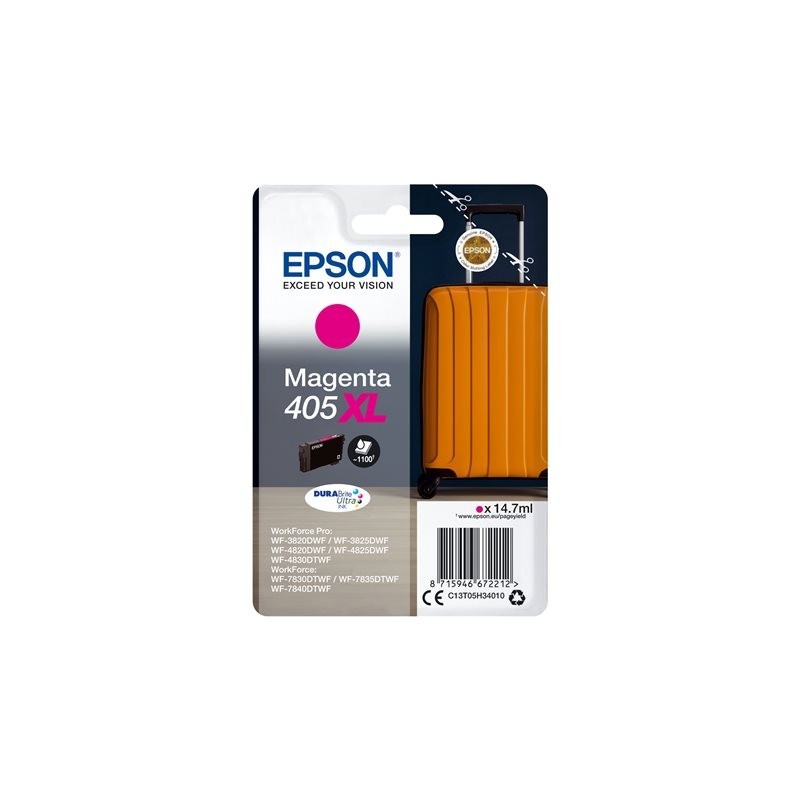 EPSON Singlepack Magenta 405XL DURABrite Ultra Ink