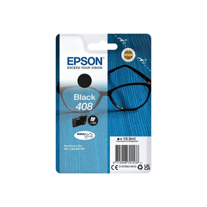 EPSON Singlepack Black 408 DURABrite Ultra Ink