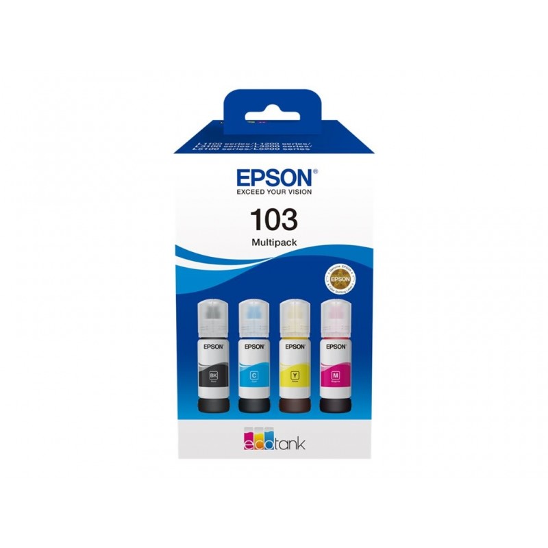 EPSON Ink Cartridge 103 EcoTank 4-colour Multipack L3110 L3111 L3150 L3151
