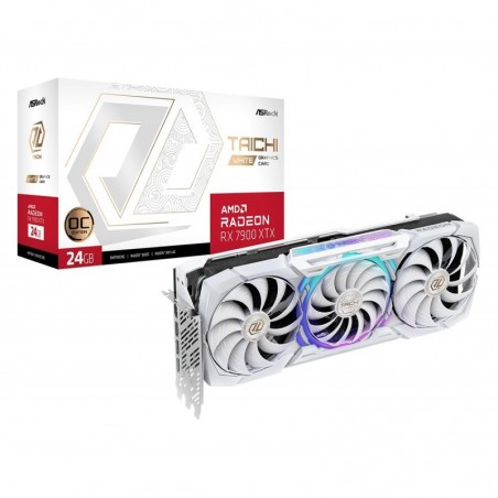 Karta graficzna Radeon RX 7900 XTX TAICHI 24GB OC GDDR6 384bit biała Karta graficzna Radeon RX 7900 XTX TAICHI 24GB OC GDDR6 384bit biała