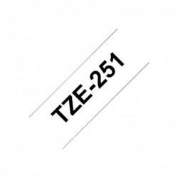 BROTHER TZE251 Brother TZE251 Banda laminata 24mm BLACK ON WHITE