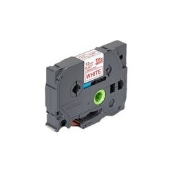 BROTHER TZe232 Taśma Brother 12mm RED ON WHITE