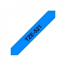 BROTHER TZE521 Taśma Brother 9mm BLACK ON BLUE