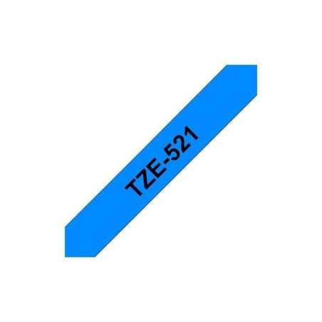 BROTHER TZE521 Taśma Brother 9mm BLACK ON BLUE