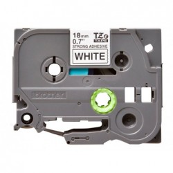 BROTHER TZES241 Tape Brother 18mm BLACK ON WHITE ADHESIVE TAPE
