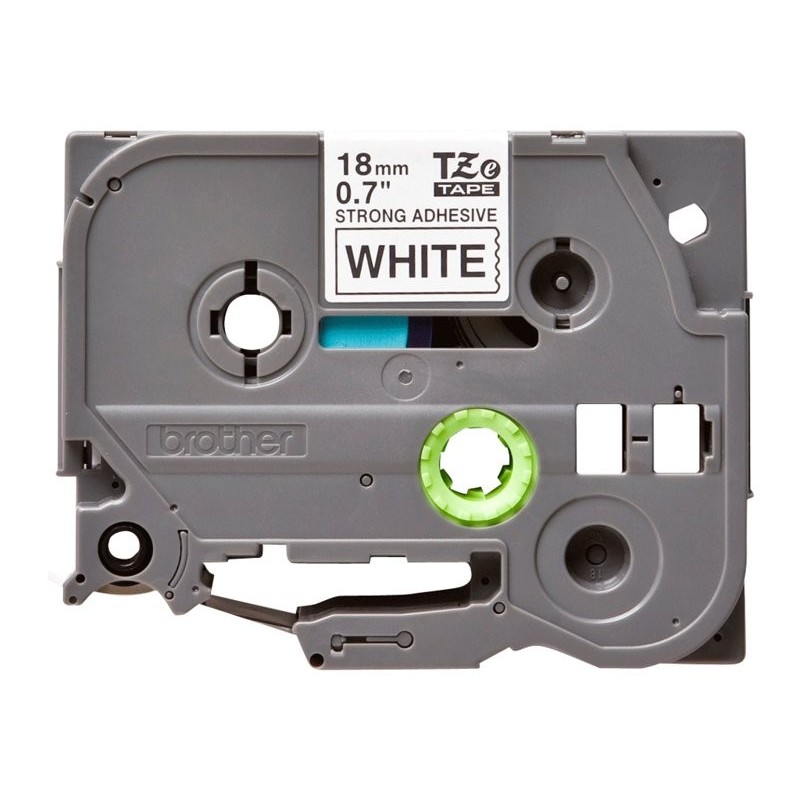 BROTHER TZES241 Tape Brother 18mm BLACK ON WHITE ADHESIVE TAPE