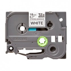BROTHER TZES241 Tape Brother 18mm BLACK ON WHITE ADHESIVE TAPE