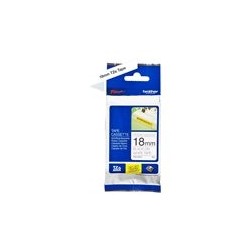 BROTHER TZES241 Tape Brother 18mm BLACK ON WHITE ADHESIVE TAPE
