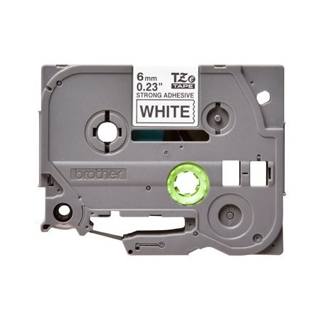 BROTHER TZeS211 Taśma Brother 6mm BLACK ON WHITE ADHESIVE TAPE