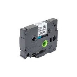 BROTHER TZES131 Taśma Brother 12mm BLACK ON CLEAR ADHESIVE TAPE