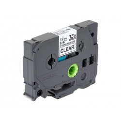 BROTHER TZES131 Taśma Brother 12mm BLACK ON CLEAR ADHESIVE TAPE