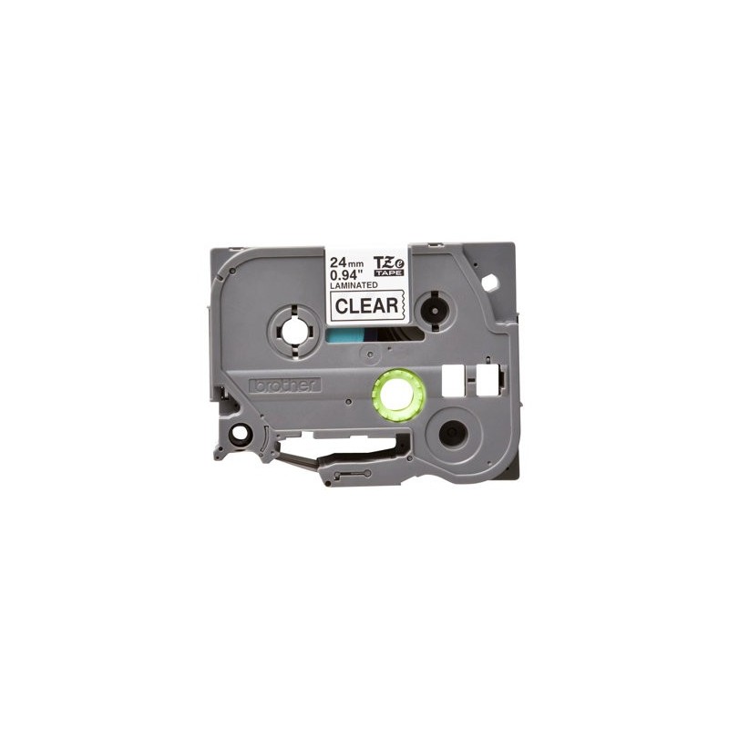 BROTHER TZE151 Taśma Brother 24mm BLACK ON CLEAR